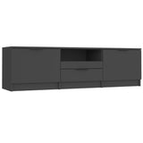 NNEVL TV Cabinet Black 140x35x40 cm Engineered Wood