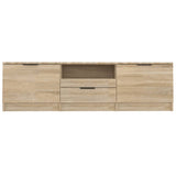 NNEVL TV Cabinet Sonoma Oak 140x35x40 cm Engineered Wood