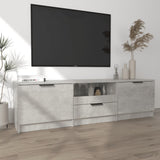 NNEVL TV Cabinet Concrete Grey 140x35x40 cm Engineered Wood