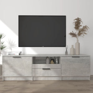 NNEVL TV Cabinet Concrete Grey 140x35x40 cm Engineered Wood
