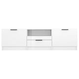 NNEVL TV Cabinet High Gloss White 140x35x40 cm Engineered Wood