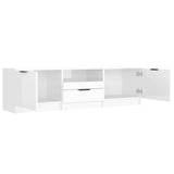 NNEVL TV Cabinet High Gloss White 140x35x40 cm Engineered Wood