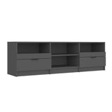 NNEVL TV Cabinet Black 150x33.5x45 cm Engineered Wood
