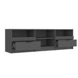 NNEVL TV Cabinet Black 150x33.5x45 cm Engineered Wood