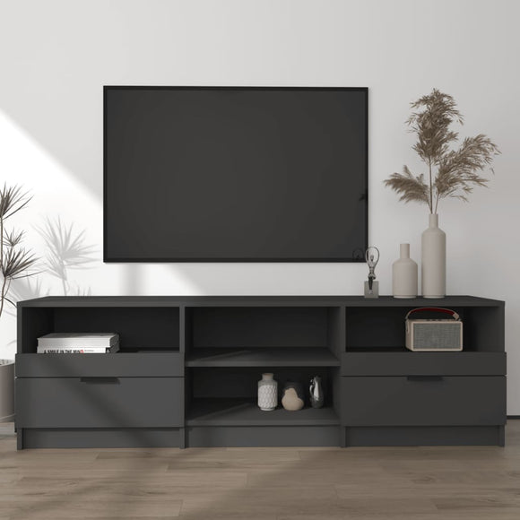 NNEVL TV Cabinet Black 150x33.5x45 cm Engineered Wood