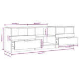 NNEVL TV Cabinet Sonoma Oak 150x33.5x45 cm Engineered Wood