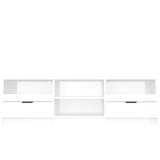 NNEVL TV Cabinet High Gloss White 150x33.5x45 cm Engineered Wood
