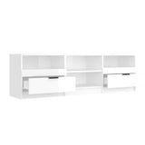 NNEVL TV Cabinet High Gloss White 150x33.5x45 cm Engineered Wood