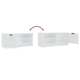 NNEVL TV Cabinet White 80x35x36.5 cm Engineered Wood