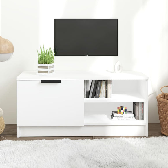 NNEVL TV Cabinet White 80x35x36.5 cm Engineered Wood