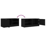 NNEVL TV Cabinets 2 pcs Black 80x35x36.5 cm Engineered Wood