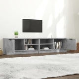 NNEVL TV Cabinets 2 pcs Concrete Grey 80x35x36.5 cm Engineered Wood