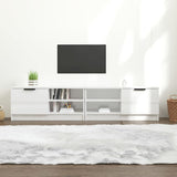 NNEVL TV Cabinets 2 pcs High Gloss White 80x35x36.5cm Engineered Wood