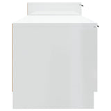 NNEVL TV Cabinet High Gloss White 158.5x36x45 cm Engineered Wood