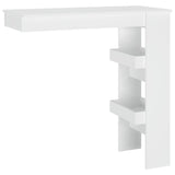 NNEVL Wall Bar Table White 102x45x103.5 cm Engineered Wood