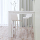 NNEVL Wall Bar Table White 102x45x103.5 cm Engineered Wood
