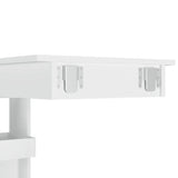 NNEVL Wall Bar Table White 102x45x103.5 cm Engineered Wood