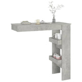 NNEVL Wall Bar Table Concrete Grey 102x45x103.5 cm Engineered Wood