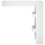 NNEVL Wall Bar Table High Gloss White 102x45x103.5 cm Engineered Wood