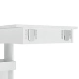 NNEVL Wall Bar Table High Gloss White 102x45x103.5 cm Engineered Wood