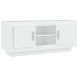 NNEVL TV Cabinet White 102x35x45 cm Engineered Wood