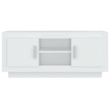 NNEVL TV Cabinet White 102x35x45 cm Engineered Wood