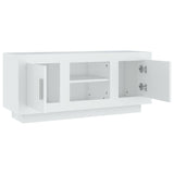 NNEVL TV Cabinet White 102x35x45 cm Engineered Wood