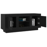NNEVL TV Cabinet Black 102x35x45 cm Engineered Wood