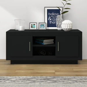 NNEVL TV Cabinet Black 102x35x45 cm Engineered Wood