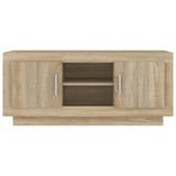 NNEVL TV Cabinet Sonoma Oak 102x35x45 cm Engineered Wood