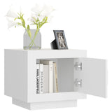 NNEVL Coffee Table White 51x50x45 cm Engineered Wood