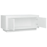NNEVL Coffee Table White 102x50x45 cm Engineered Wood
