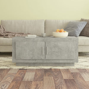 NNEVL Coffee Table Concrete Grey 102x50x45 cm Engineered Wood