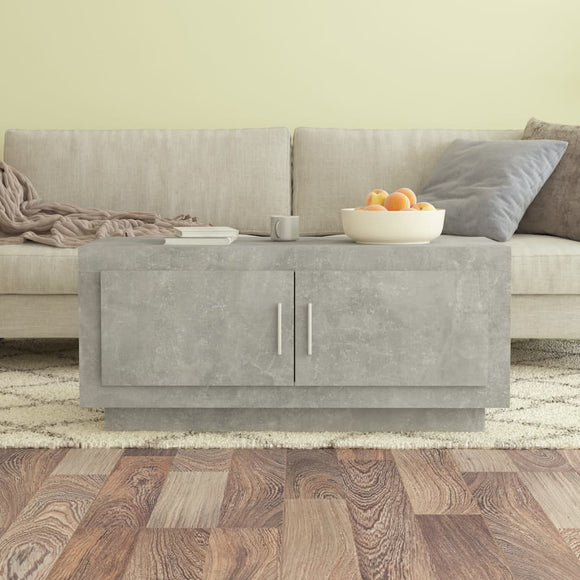 NNEVL Coffee Table Concrete Grey 102x50x45 cm Engineered Wood