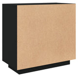 NNEVL Sideboard Black 80x40x75 cm Engineered Wood