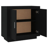 NNEVL Sideboard Black 80x40x75 cm Engineered Wood