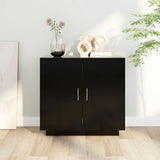 NNEVL Sideboard Black 80x40x75 cm Engineered Wood