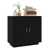 NNEVL Sideboard Black 80x40x75 cm Engineered Wood