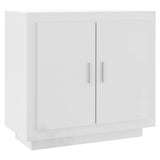 NNEVL Sideboard High Gloss White 80x40x75 cm Engineered Wood