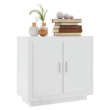 NNEVL Sideboard High Gloss White 80x40x75 cm Engineered Wood