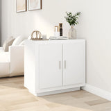 NNEVL Sideboard High Gloss White 80x40x75 cm Engineered Wood