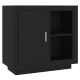 NNEVL Sideboard Black 80x40x75 cm
