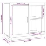NNEVL Sideboard Sonoma Oak 80x40x75 cm