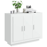NNEVL Sideboard White 92x35x75 cm Engineered Wood