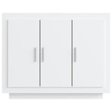 NNEVL Sideboard White 92x35x75 cm Engineered Wood