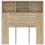 NNEVL Headboard Cabinet Sonoma Oak 100x19x103.5 cm