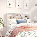 NNEVL Headboard Cabinet White 120x19x103.5 cm