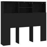 NNEVL Headboard Cabinet Black 120x19x103.5 cm