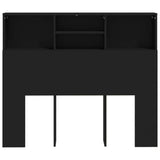 NNEVL Headboard Cabinet Black 120x19x103.5 cm