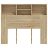 NNEVL Headboard Cabinet Sonoma Oak 120x19x103.5 cm